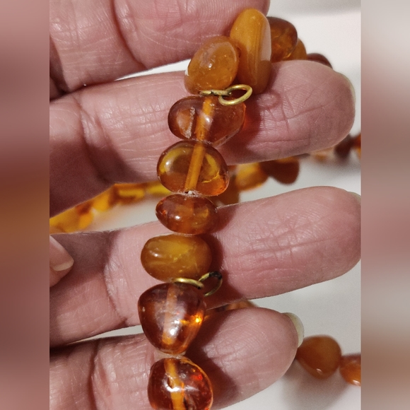 Genuine Soviet Baltic Amber Necklace - Picture 6 of 11